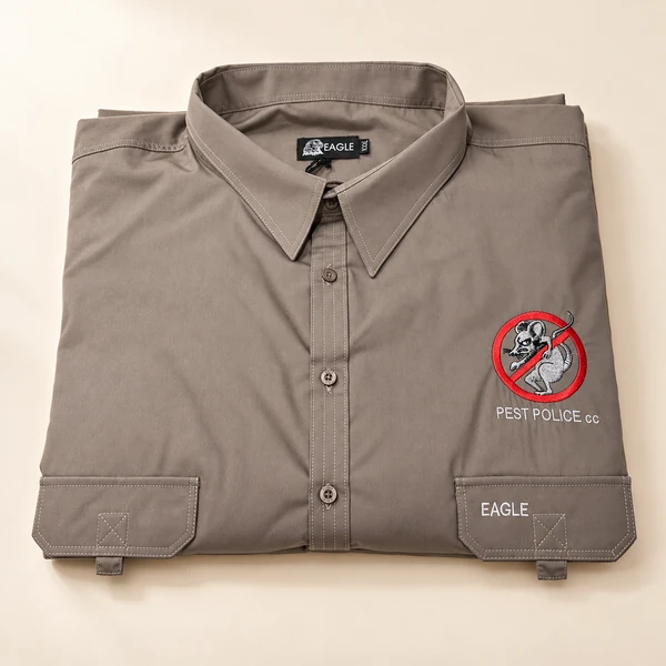 Embroidered company work shirt