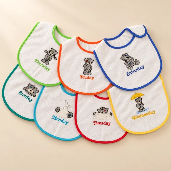 Seven-day baby bibs